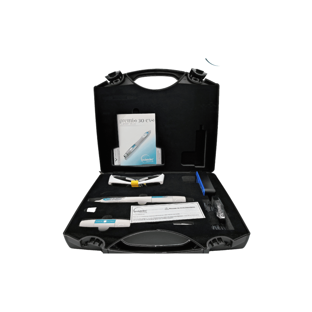 Black travel case for Sedatelec Premio 30 Laser