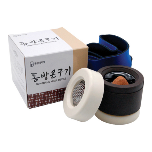 Moxa Device with belt for charcoal moxa cone