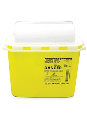 5.1 Ltr Yellow Sharps Container